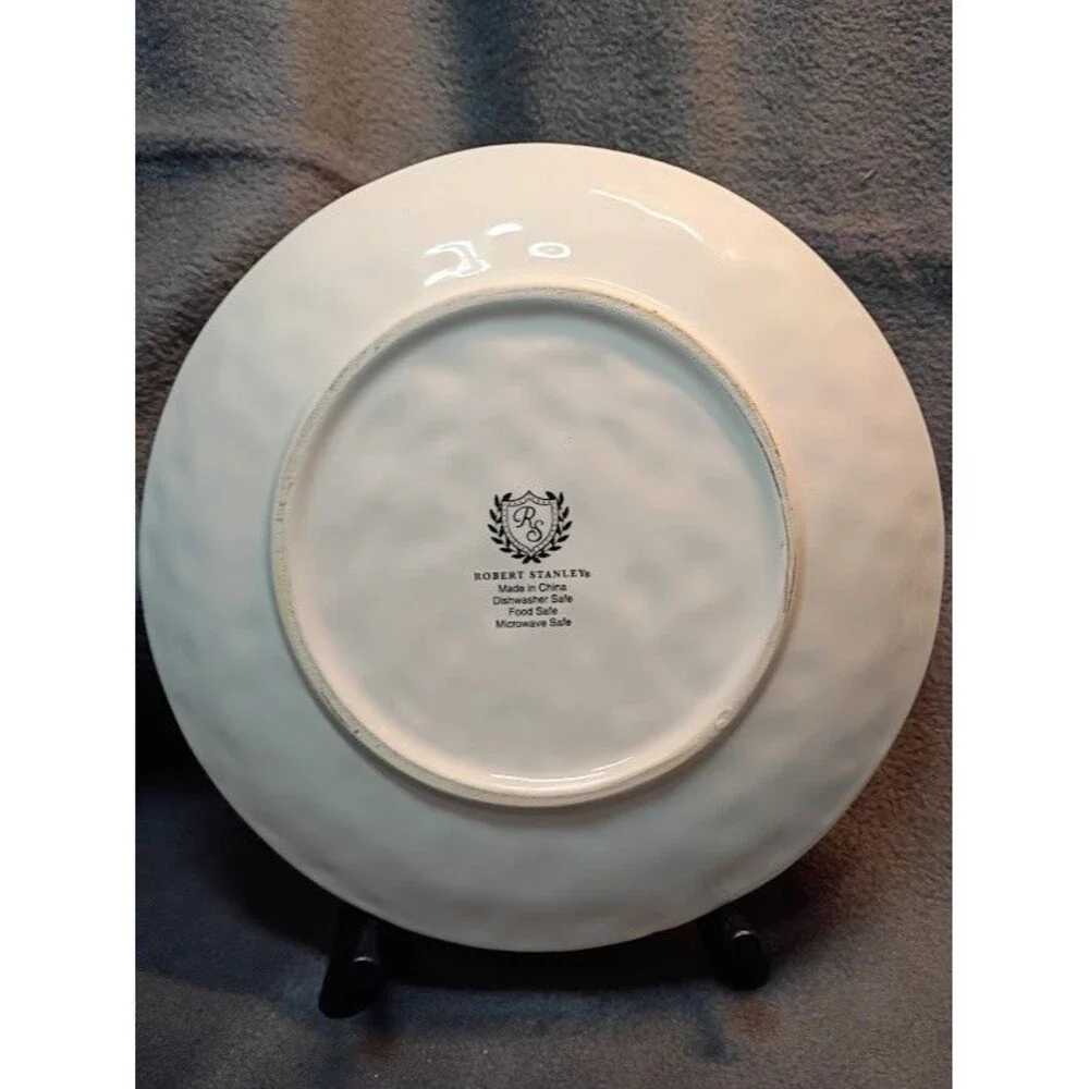 Set/2 Robert Stanley Harvest Pumpkin Salad Dessert Plates Fall Thanksgiving 2B
